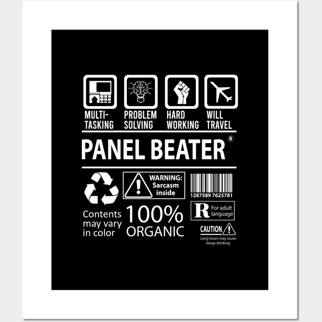 Panel Beater T Shirt - MultiTasking Certified Job Gift Item Tee